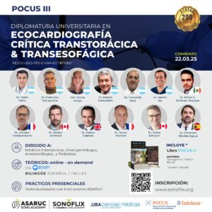 POCUS III - Ecocardiografía Crítica Transtorácica & Transesofágica 2025