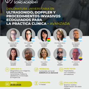 Diplomatura Universitaria en Ultrasonido, Doppler y Procedimientos invasivos ecoguiados para la práctica clínica - AVANZADA